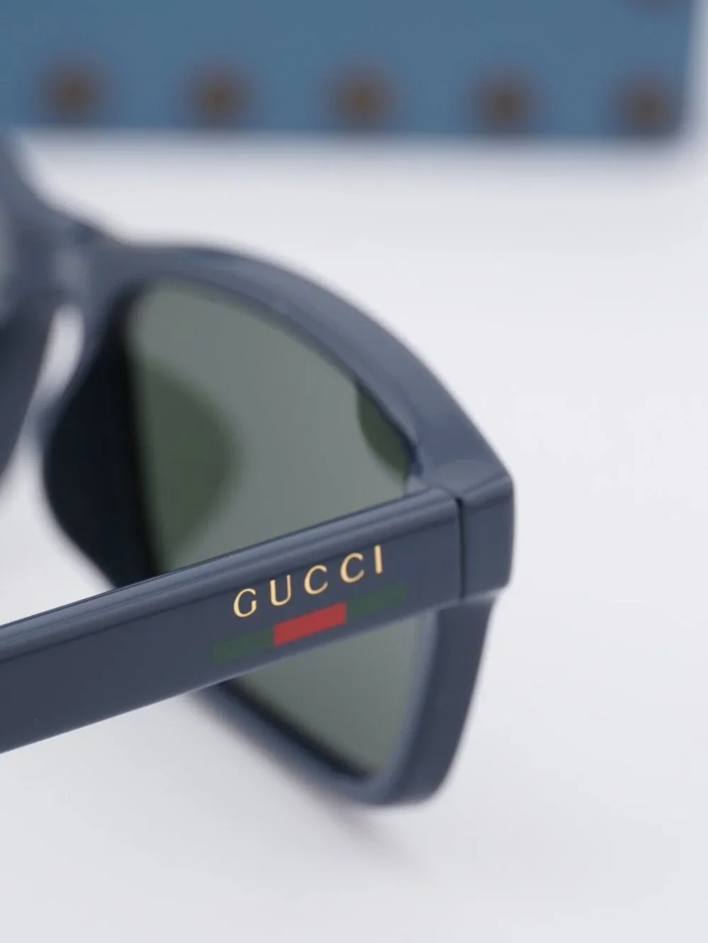 Gucci GG1986SA 004 Rectangle Sunglasses - Blue/Grey